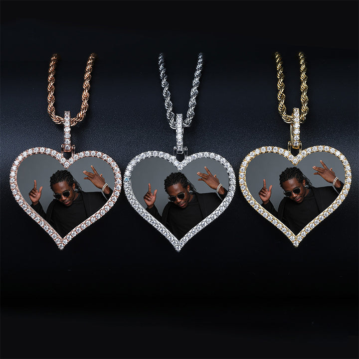 Photos Custom Love Shapes Pendant Necklace