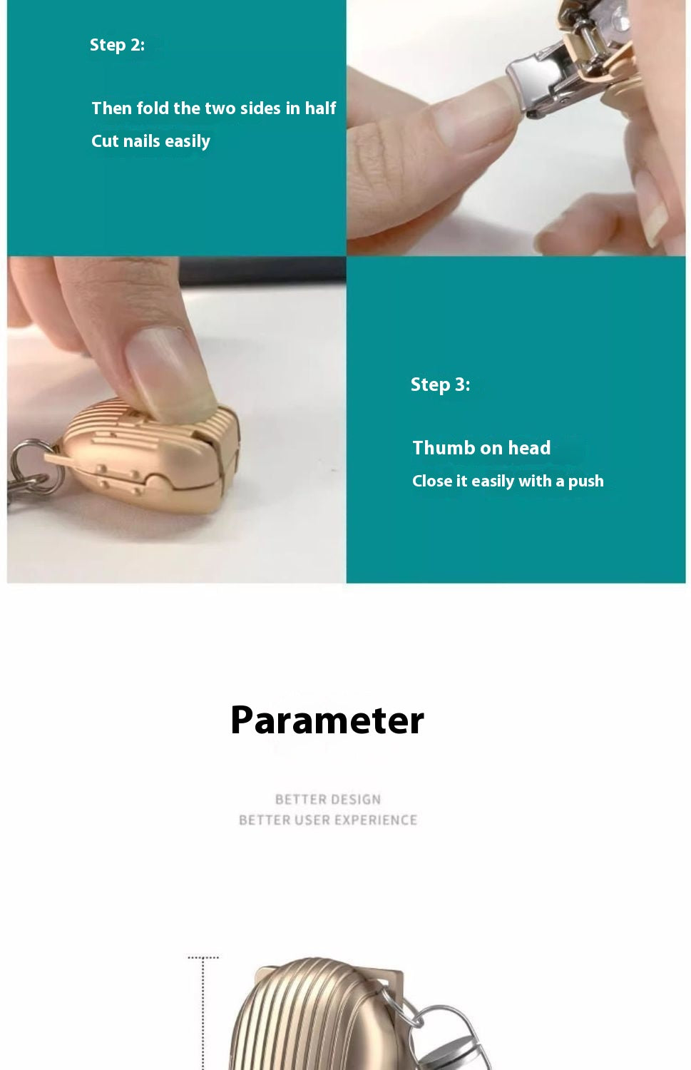 Nail Clippers Folding Nail Clippers High-end Folding Mini Nail Clippers Portable