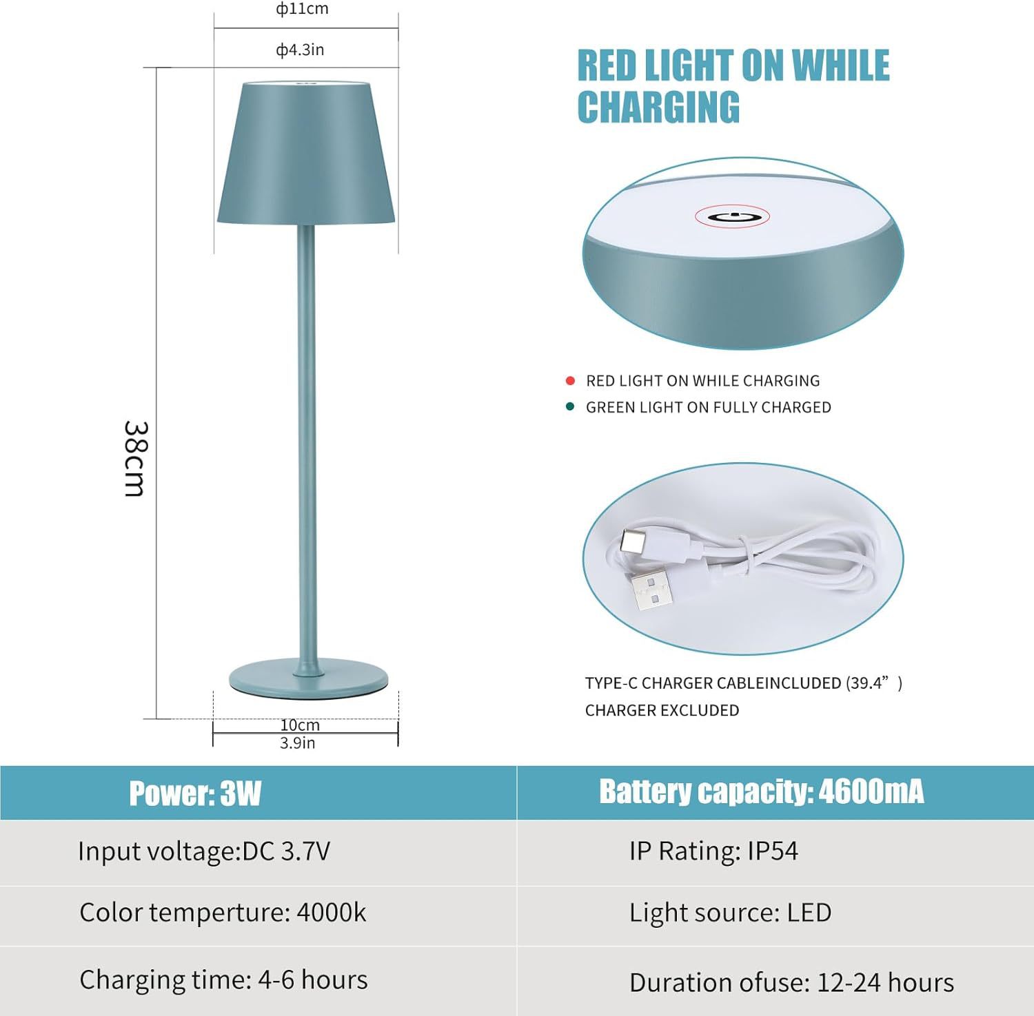 Table Lamp Charging Waterproof Creative Table Lamp