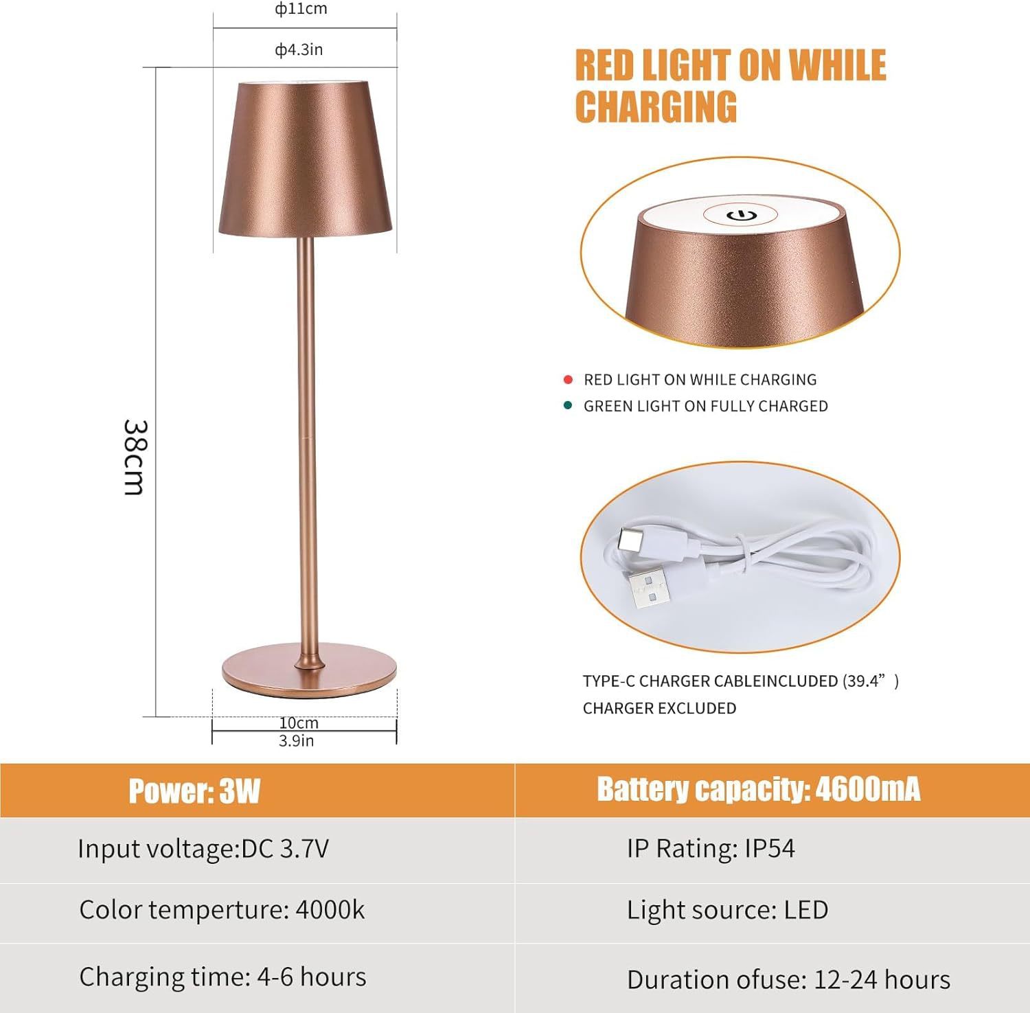 Table Lamp Charging Waterproof Creative Table Lamp